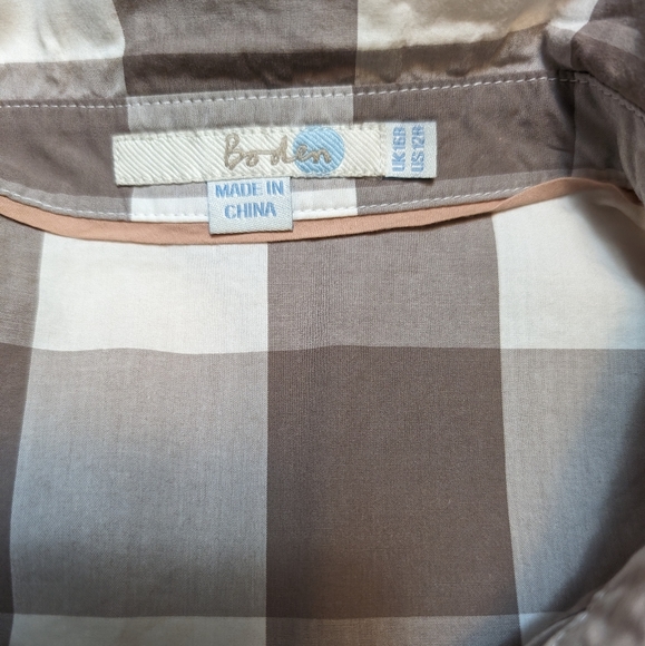 Boden gingham belted button up dress Modest Office Wear Cottagecore Modest - Picture 6 of 8